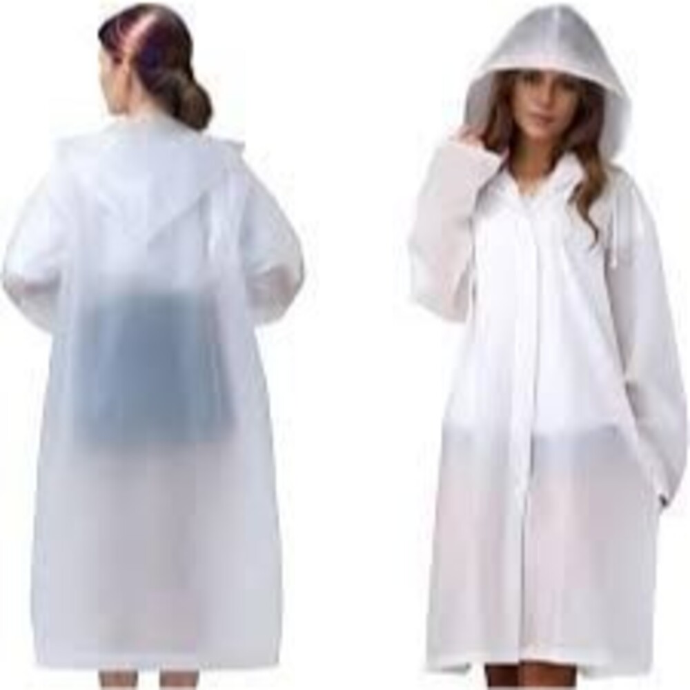 3 Pk Reusable Adult Raincoat